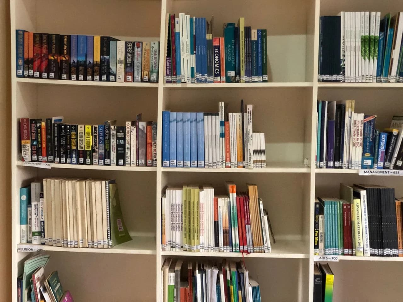 Library books at SMBI